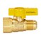 Eastman Brass Straight Gas Ball Valve Connector with QuarterTurn Lever Handle 12 Inch FIP x 12 Inch OD Tube 60003
