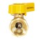 Eastman Brass Straight Gas Ball Valve Connector with QuarterTurn Lever Handle 12 Inch FIP x 12 Inch OD Tube 60003