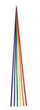 In the Breeze Thin Rainbow Tails 60Inch
