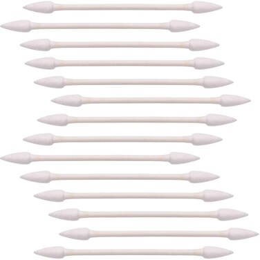 Pointed Cotton Swabs Compatible with Q Tips Double Precision Tips Cotton Buds with Cardboard Stick for Makeup 400pcs