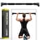 Boldfit Pull Up Bars For Home Workout Chin Up Bar Gym Accessories for Men Door Way Adjustable Hanging Rod Without Screw Antiskid Grip Strength Training Exercise Bar Pullup Bar Yellow Black