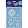 DecoArt SelfAdhesive Glass Series Americana Stencils 6 by 8Inch Floral Breeze