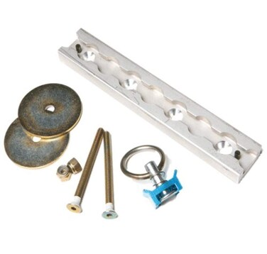 Steadymate 15522 Aluminum Surface Mount L Track Kit with Stud Fitting