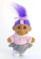 Russ Berrie My Lucky 1950s Poodle Skirt 6 Troll Doll  Purple Hair