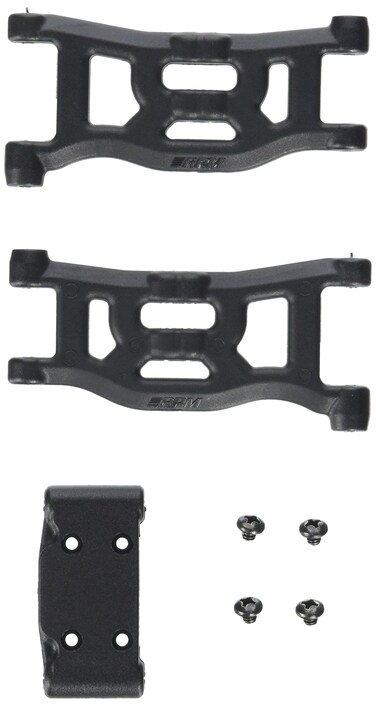RPM Front AArms and Bulkhead for ASC B4 B41 and B42 Black