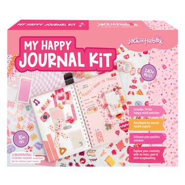jackinthebox DIY Journal for Girls Ages 812 242 pcs Scrapbook Kit Tween Girls Gifts Girls Journal Kit Includes 10 Mental Health Exercises Journaling Kit Gifts for 8 9 10 11 12YearOld