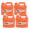 GOJO NATURAL ORANGE Pumice Hand Cleaner 1 Gallon Quick Acting Lotion Hand Cleaner with Pumice Pump Bottle Pack of 4  095504
