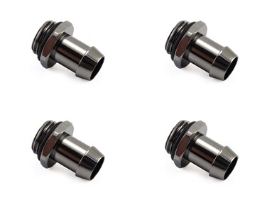 XSPC G14 to 38 Barb Fitting for Soft Tubing Black Chrome 4pack