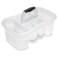 4SGM 9 38inch Sterilite Bath Caddy with 5 Compartments Large Clear Multi