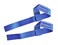 IronMind StrongEnough Lifting Straps Pair  Blue Nylon Wrist Wraps for Weightlifting Deadlifts Strength Training