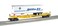 Bachmann Industries Front Runner Intermodal Car with Trailer Santa Fe O Scale Train