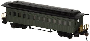 Bachmann Industries 1860  1880 Passenger Cars  Coach  Painted Unlettered Green HO ScaleGreensilver