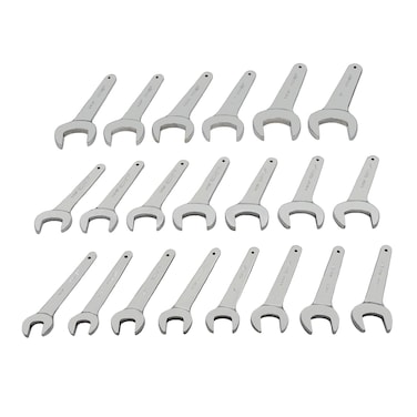 Grip 21 pc Jumbo Service Wrench Set SAE  Sizes Range from 34 to 2  Chrome Plated Steel  Heavy Duty RollUp Storage Pouch