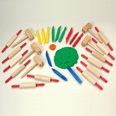 Constructive Playthings Clay Works Assorted Cutting Tools for Kids