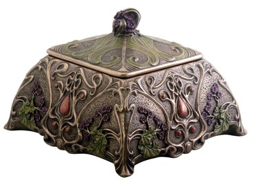 Art Nouveau Jewelry Box Holder Flower