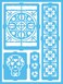 DecoArt Patio Paint SelfAdhesive Stencils 6 by 8Inch Latin Inspiration