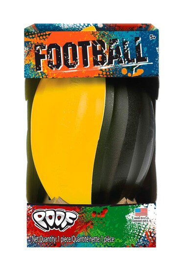 POOF Spiral Football 75 Inch Colors May Vary Kids Foam Football