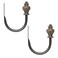 Kenney Othello Window Curtain Holdback Pair Oil Rubbed Bronze
