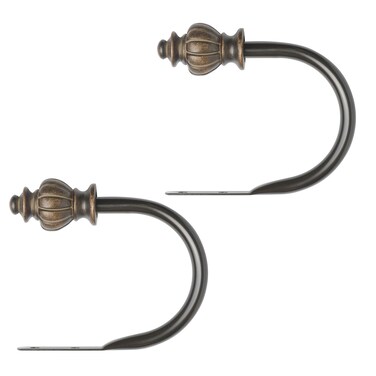 Kenney Othello Window Curtain Holdback Pair Oil Rubbed Bronze