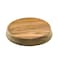Whitecap Industries 60476 Canted Teak Winch Pad  612 Top Diameter 15 Anglebeigebrown
