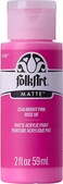 FolkArt Acrylic Paint in Assorted Colors 2 oz 2546 Bright Pink