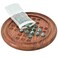 Shalinindia Games Solitaire Board In Wood With Glass Marbles