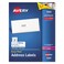 Avery Easy Peel Laser Address Labels 1 x 2 58 White 7500Box
