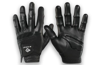 Mens StableGrip with NaturalFit Golf Glove  Black Medium Left