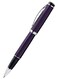 Xezo Incognito Rollerball Pen Fine Point Purple Layered Lacquer with Pure Platinum Plating Handcrafted Limited Edition Serialized