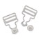Dritz 765 Overall Buckles with NoSew Buttons for 1Inch Nickle 2Count  23924