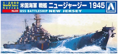 Aoshima 009338 12000 USS New Jersey Battleship