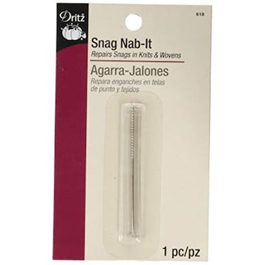 Dritz 212 Nab Knits  Wovens 1 Count Snag Repair Nickel