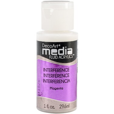 Deco Art Media Fluid Acrylic Paint 1Ounce Magenta