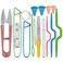 WHATWEARS Knitting Accessory Kit Supply Set Basic Tools  Case Lots Pcs