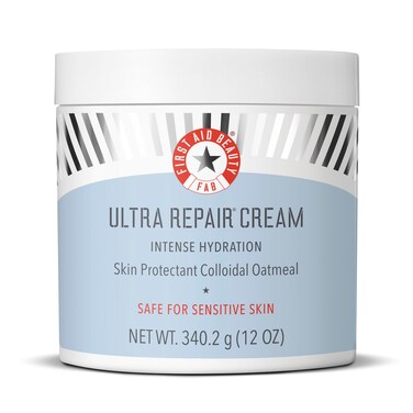 First Aid Beauty Ultra Repair Cream Intense Hydration Moisturizer for Face and Body  12 oz