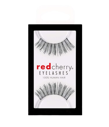 Red Cherry False Eyelashes 16 Black Pack of 6