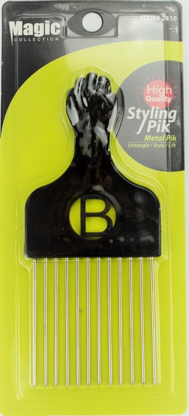 Pro Grade Magic Hair Pick Afro Pick Styling Pik Metal Pik Pack of 6 665 Inch