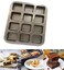 PDTXCLS Brownie Cake Pan 12CavityMini Loaf PanNonStick Carbon Steel Baking Bread Pan Baking Tray Bakeware for Oven Baking