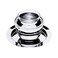 Mepra Giotto Caviar SetSilver Dishwasher Safe Serveware Butter Serving Dish 200714