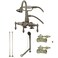Kingston Brass CCK13T8 Vintage Clawfoot Tub Faucet Package 434Inch Brushed Nickel