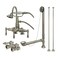 Kingston Brass CCK13T8 Vintage Clawfoot Tub Faucet Package 434Inch Brushed Nickel
