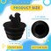 Bathtub Stopper 2 Pack Universal Bathtub Plug Silicone Bathtub Stopper Bathtub Drain Stopper Plug Tub Stopper for Kitchen Bathtub and Bathroom Sink Drains Black Plug Cute Squirrel Shape 2 Count