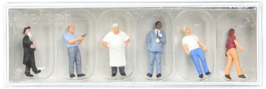 Preiser 10471 Pedestrians American Pedestrians 2 HO Model Figure