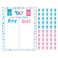 PROLOSO Baby Shower Gender Reveal Voting Board Team with Pink  Blue Stickers Boy or Girl