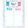 PROLOSO Baby Shower Gender Reveal Voting Board Team with Pink  Blue Stickers Boy or Girl