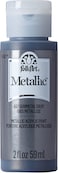 FolkArt Metallic Acrylic Paint in Assorted Colors 2 Ounce 667 Gunmetal Gray