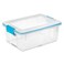 Sterilite Gasket Box Stackable Storage Bin with Latching Lid 12 Quart 6 Pack