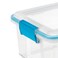 Sterilite Gasket Box Stackable Storage Bin with Latching Lid 12 Quart 6 Pack