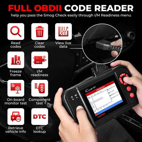 LAUNCH Creader VII OBD2 Scanner ABS SRS Transmission and Engine Code Reader Diagnostic Scan Tool