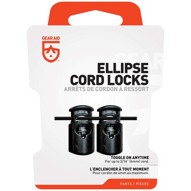 Gear Aid Ellipse Cord Lock Black One Pair  105